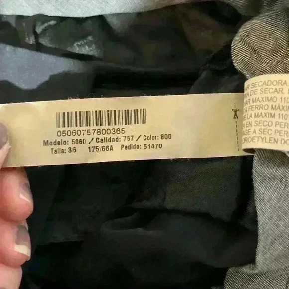 Massimo Dutti Women’s Slim Business Casual Pants Black Size 4 Stretch Ankle Zip - Picture 12 of 15